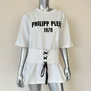 Philipp Plein women T-shirt with belt size XL Retail 850$